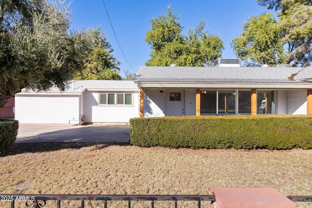 ranch-style house with a garage