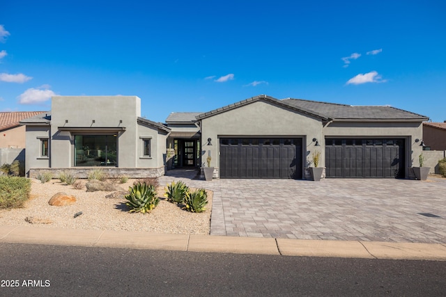 view of front of house featuring a garage