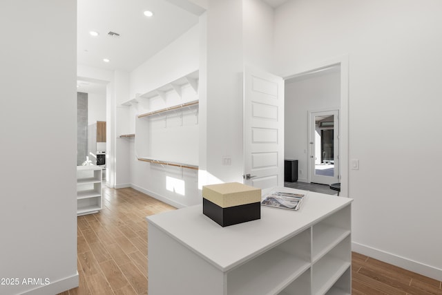 bathroom featuring hardwood / wood-style floors