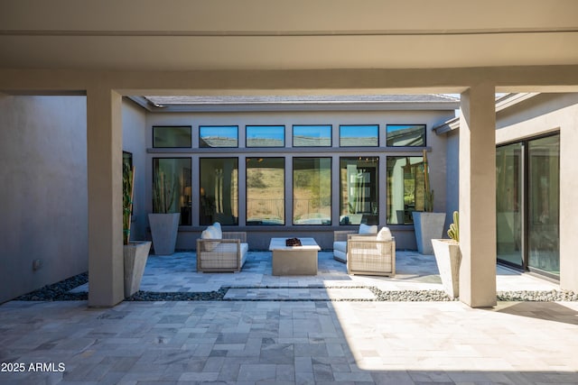 view of patio featuring outdoor lounge area