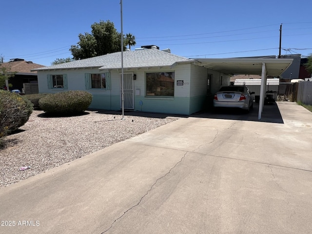 2937 W Marshall Ave, Phoenix, AZ 85017 - view of front of property with driveway and a carport