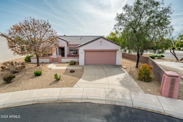 view of front of house featuring a garage