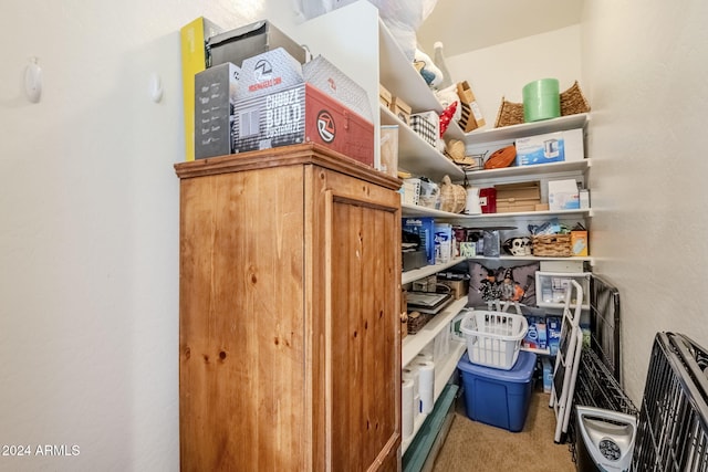 view of pantry