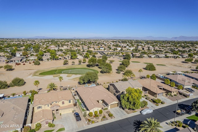 aerial view featuring a mountain view