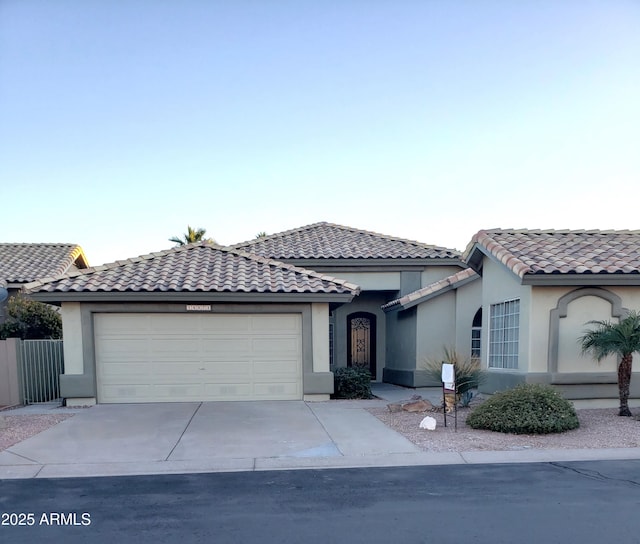 view of front of home featuring a garage