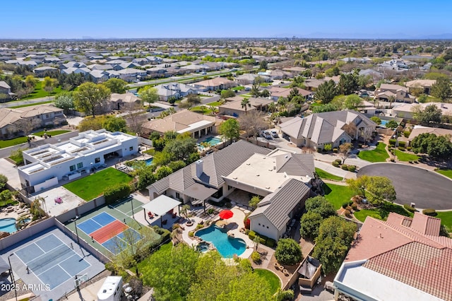 birds eye view of property featuring a residential view