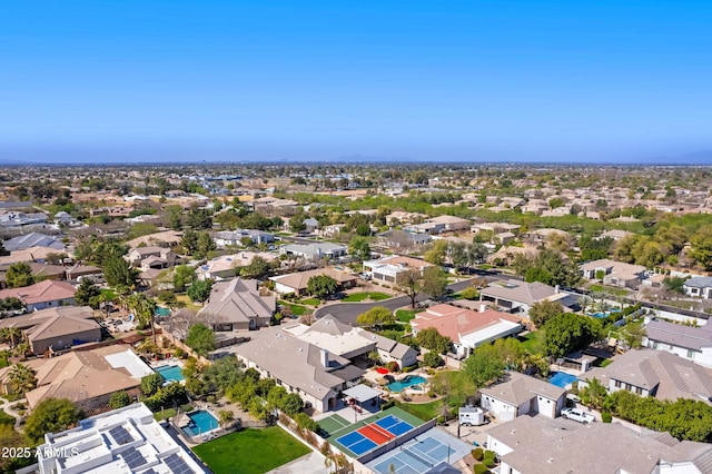 birds eye view of property featuring a residential view