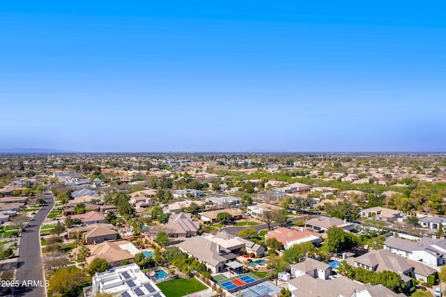 birds eye view of property featuring a residential view