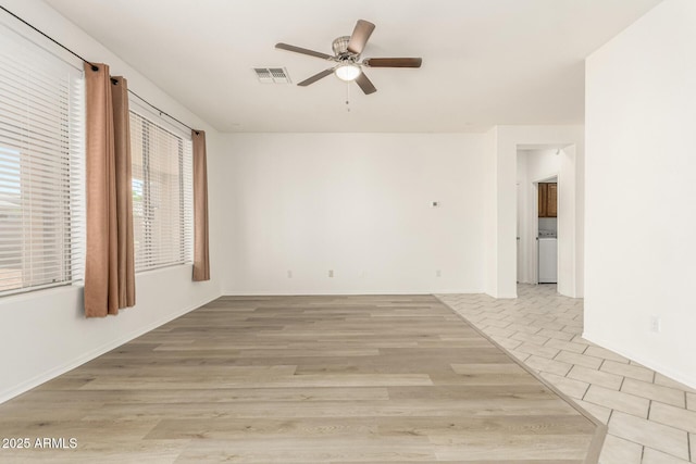 15429 W Ventura St, Surprise, AZ 85379 - spare room with ceiling fan and light wood-type flooring
