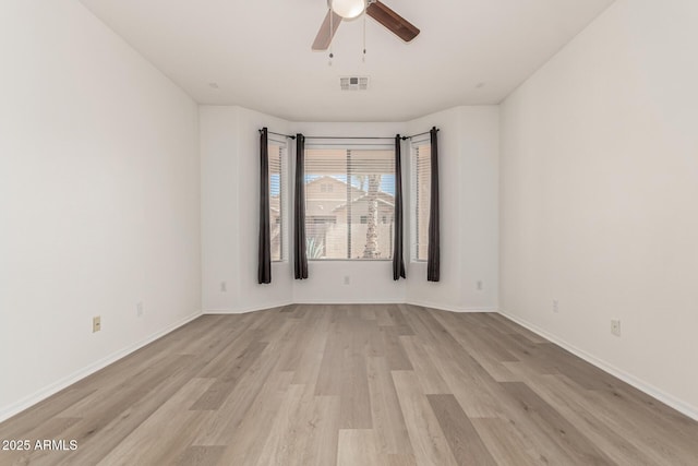 15429 W Ventura St, Surprise, AZ 85379 - empty room featuring light wood-style flooring and ceiling fan