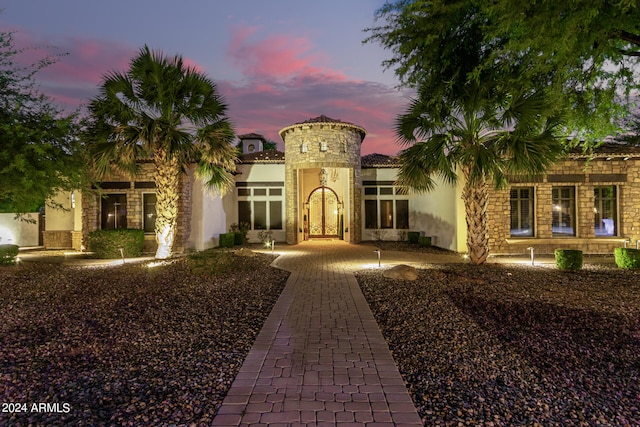 view of mediterranean / spanish home