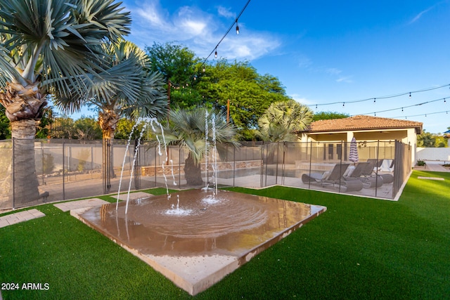 view of yard with a patio area