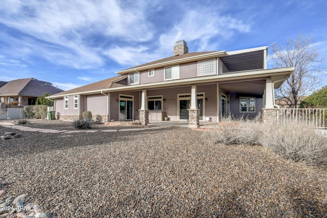 view of front of house with covered porch