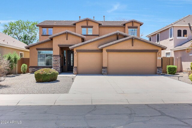 view of front of house featuring a garage