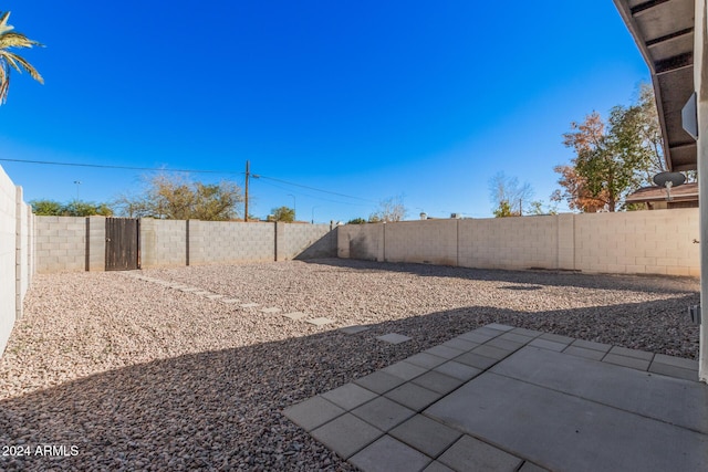 view of yard featuring a patio