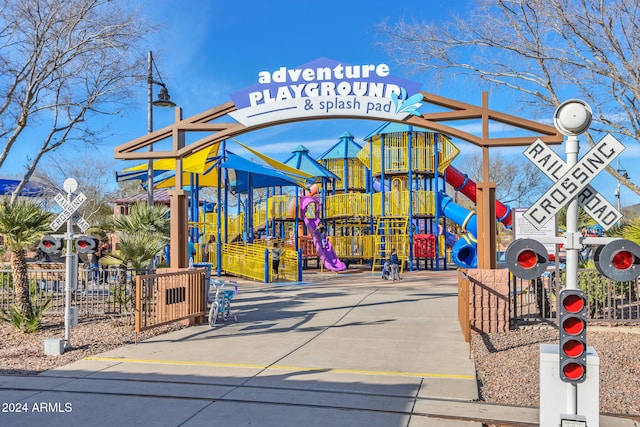 surrounding community with a playground