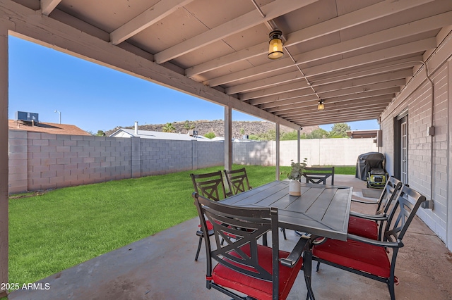 1718 W Voltaire Ave, Phoenix, AZ 85029 - view of patio / terrace with outdoor dining area and a grill