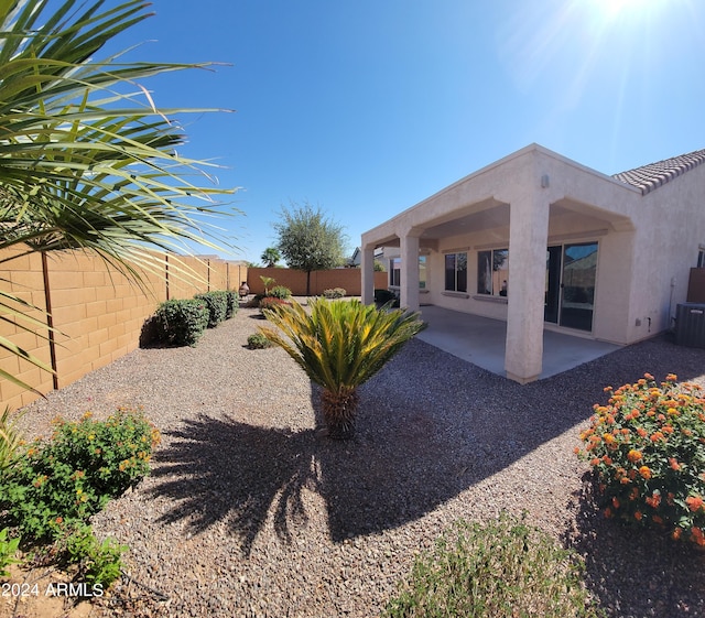 view of yard featuring a patio area