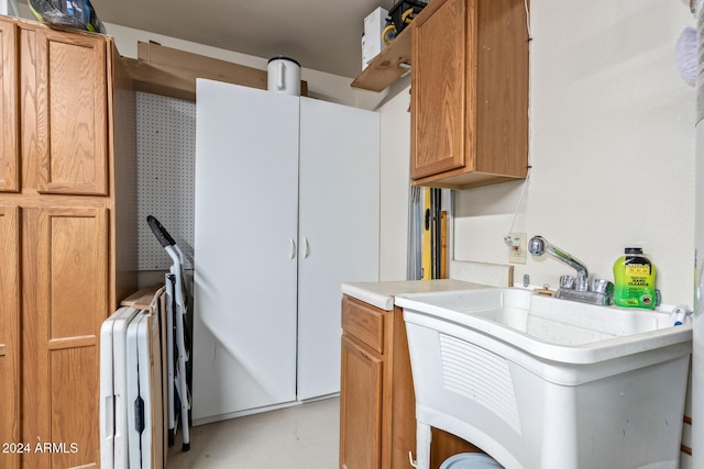 kitchen with radiator and sink