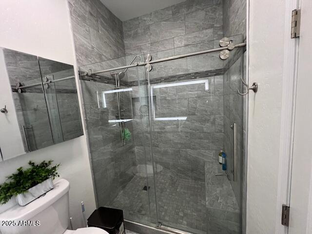17710 E Brooks Farm Rd, Gilbert, AZ 85298 - full bathroom with toilet and a shower stall