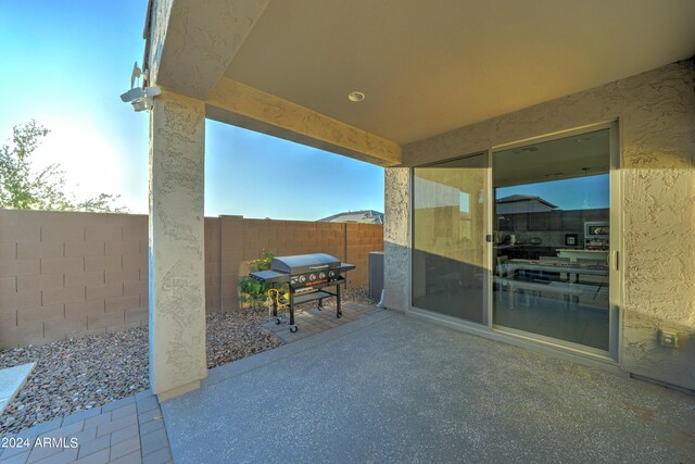 view of patio / terrace with area for grilling