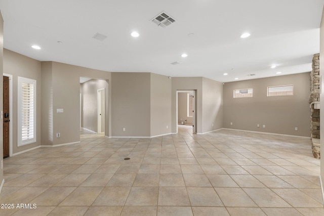41627 N Cedar Chase Rd, Anthem, AZ 85086 - spare room with recessed lighting, light tile patterned floors, and baseboards
