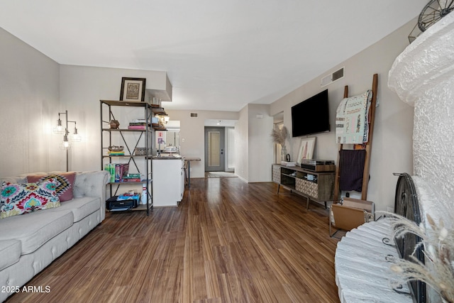 living room featuring wood finished floors