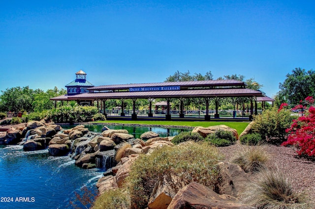 surrounding community with a gazebo