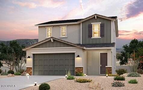 view of front of house featuring a garage