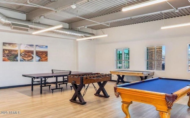 4741 E Fire Opal Ln, San Tan Valley, AZ 85143 - game room with wood finished floors, baseboards, and billiards