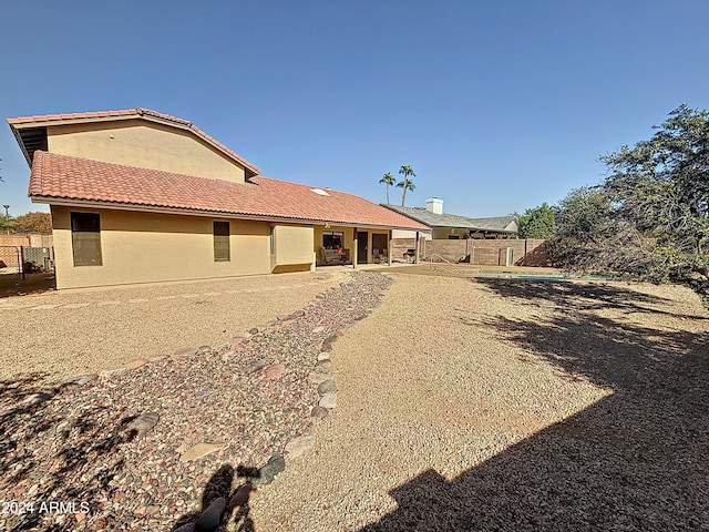 view of rear view of property