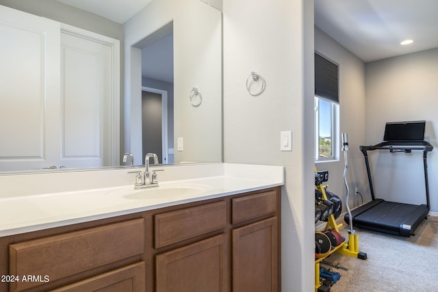 bathroom featuring vanity