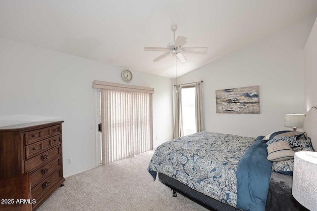 4081 N 156th Dr, Goodyear, AZ 85395 - carpeted bedroom with lofted ceiling and ceiling fan