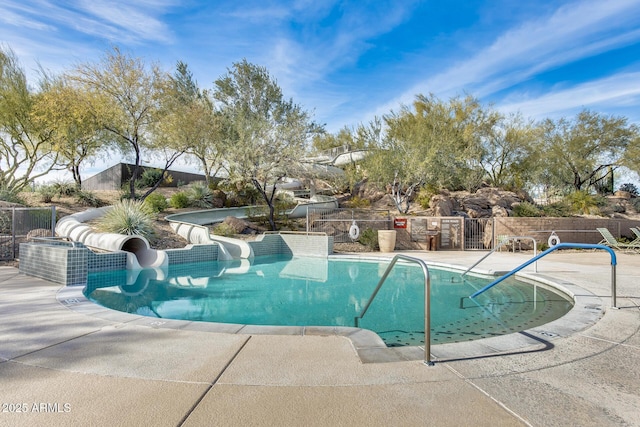 11875 W Lone Tree Trl, Peoria, AZ 85383 - community pool with a patio area and a water slide