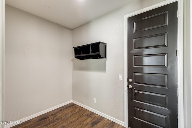11875 W Lone Tree Trl, Peoria, AZ 85383 - doorway to outside with dark wood-type flooring and baseboards