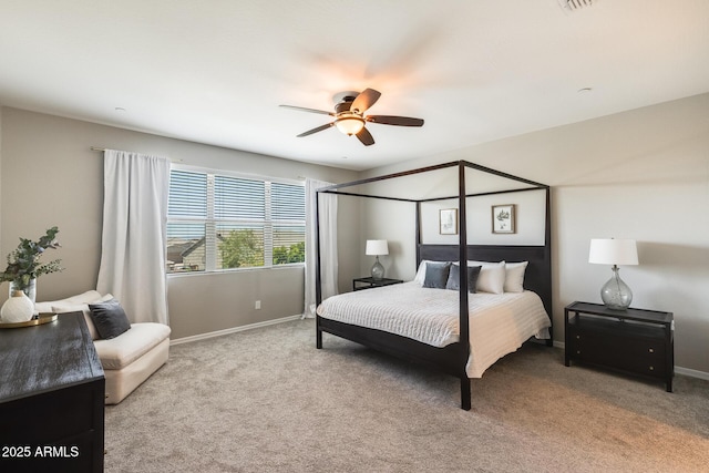 11875 W Lone Tree Trl, Peoria, AZ 85383 - carpeted bedroom with baseboards and a ceiling fan