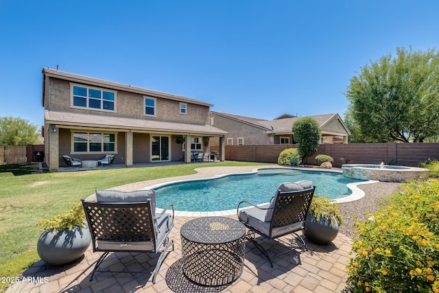 11875 W Lone Tree Trl, Peoria, AZ 85383 - view of swimming pool featuring a patio area and a pool with connected hot tub