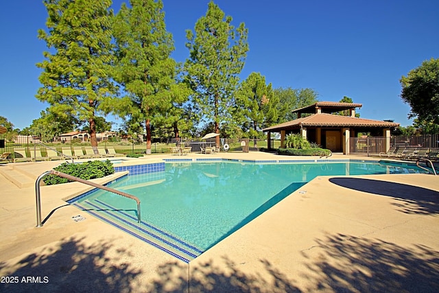 view of pool with a patio