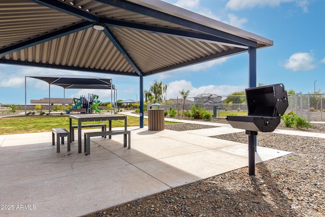 surrounding community featuring fence and playground community