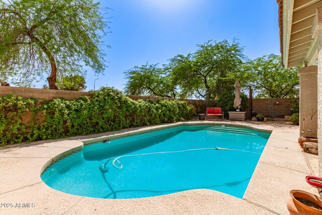 1631 E Carla Vista Dr, Chandler, AZ 85225 - view of swimming pool with a fenced backyard and a fenced in pool