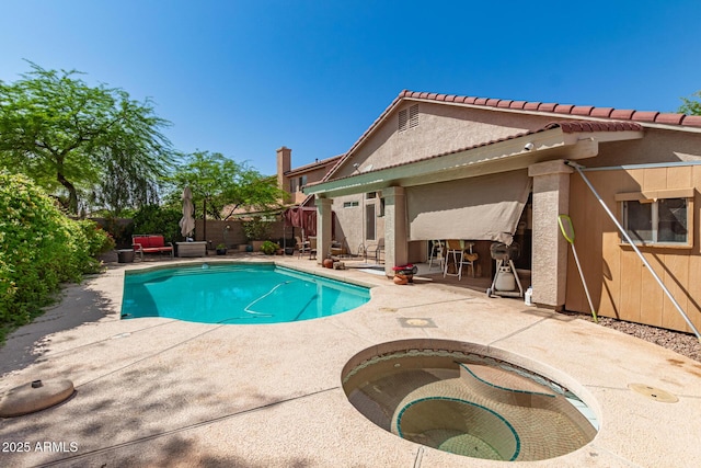 1631 E Carla Vista Dr, Chandler, AZ 85225 - view of pool featuring a fenced in pool, a patio area, and a fenced backyard