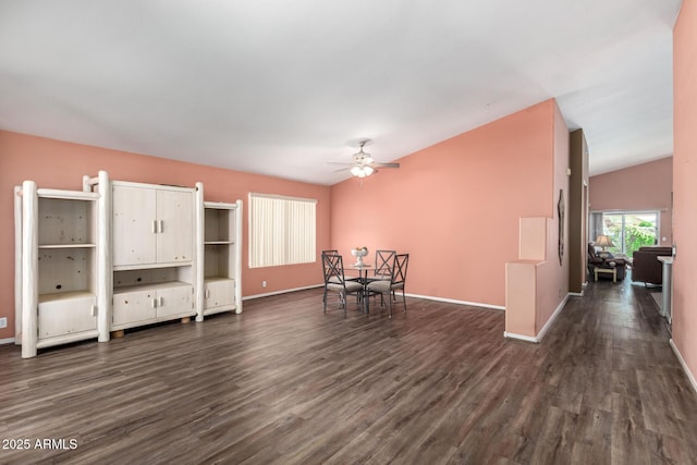 1631 E Carla Vista Dr, Chandler, AZ 85225 - sitting room with dark wood-style floors, baseboards, and ceiling fan