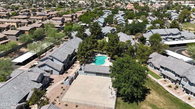 860 N Mcqueen Rd Unit 1058, Chandler, AZ 85225 - aerial view of residential area featuring a pool area