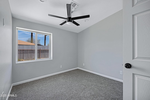 1804 E Pueblo Ave, Phoenix, AZ 85040 - carpeted empty room with a ceiling fan and baseboards