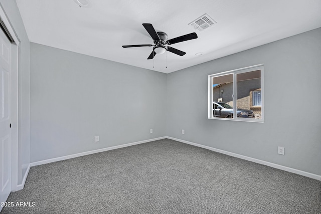 1804 E Pueblo Ave, Phoenix, AZ 85040 - spare room featuring a ceiling fan, carpet, and baseboards