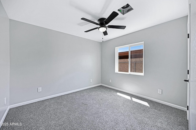 1804 E Pueblo Ave, Phoenix, AZ 85040 - spare room with carpet flooring, ceiling fan, and baseboards