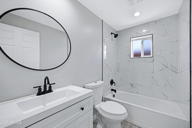 1804 E Pueblo Ave, Phoenix, AZ 85040 - full bathroom featuring toilet, vanity, and shower / washtub combination