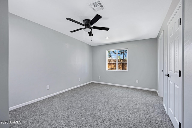 1804 E Pueblo Ave, Phoenix, AZ 85040 - unfurnished bedroom featuring carpet flooring, baseboards, a closet, and ceiling fan