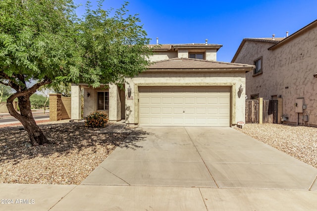 view of front of house featuring a garage