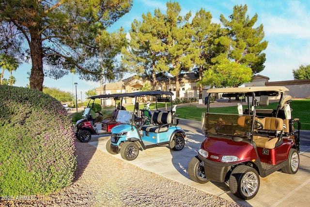 view of car parking